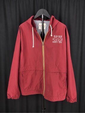 Weatherproof Vintage Maine Naut. Div. Hooded Zip Jacket - Maroon